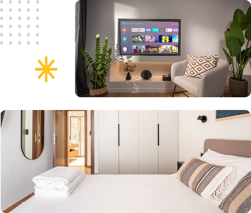 Apartments of our clients that are listed on AIRBNB